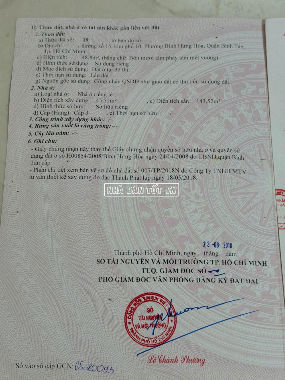 Bán nhà HXH 52/ đường Số 15 Phường Bình Hưng Hòa 5 ban nha hxh 52 duong so 15 phuong binh hung hoa